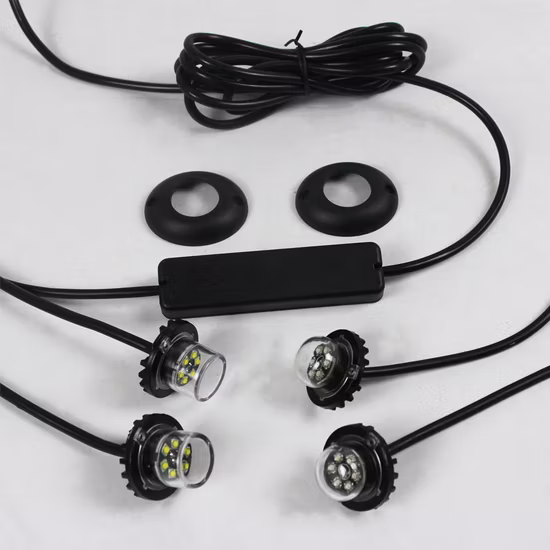 Haibang LED-Stroboskop-Blinkwarngitter, versteckte Lichter, versteckte Kits