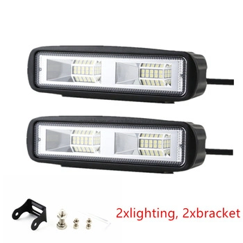 6,3 Zoll 60 W Mini-LED-Arbeitslichtleiste Signalreihe für Geländewagen 4WD 4X4 Nebelscheinwerfer Flutlicht Nebelscheinwerfer 12 V 14 V